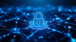 Cybersecurity network visualization showing encrypted onion service connections